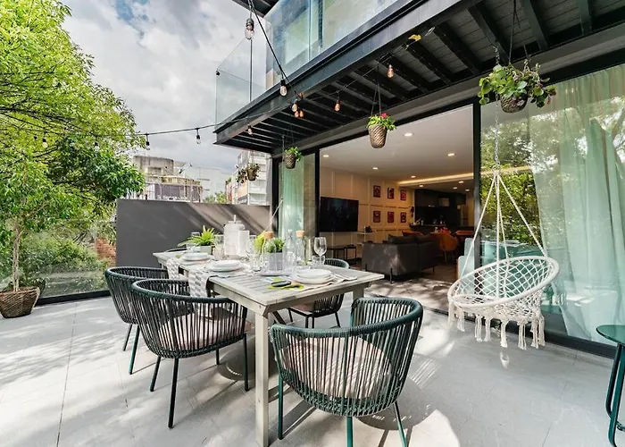 Modern W/balcony, Pingpong Table, Roof Top,gym * México DF