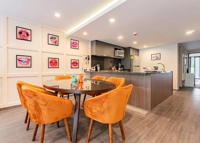 Apartamento Modern W/balcony, Pingpong Table, Roof Top,gym