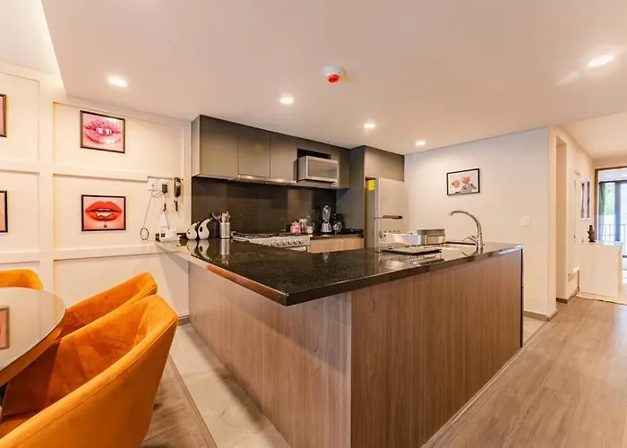 Apartamento Modern W/balcony, Pingpong Table, Roof Top,gym *